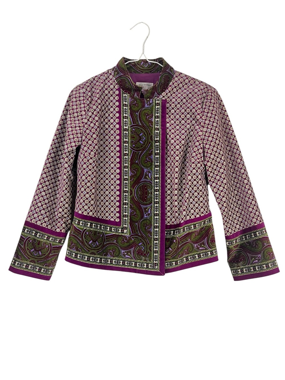 Vintge Y2K Isaac Mizrahi for Target Vintage Paisley Print Jacket Blazer SZ Small